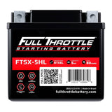 Full Throttle Starting Series High-Performance AGM Battery - FTSX-5HL