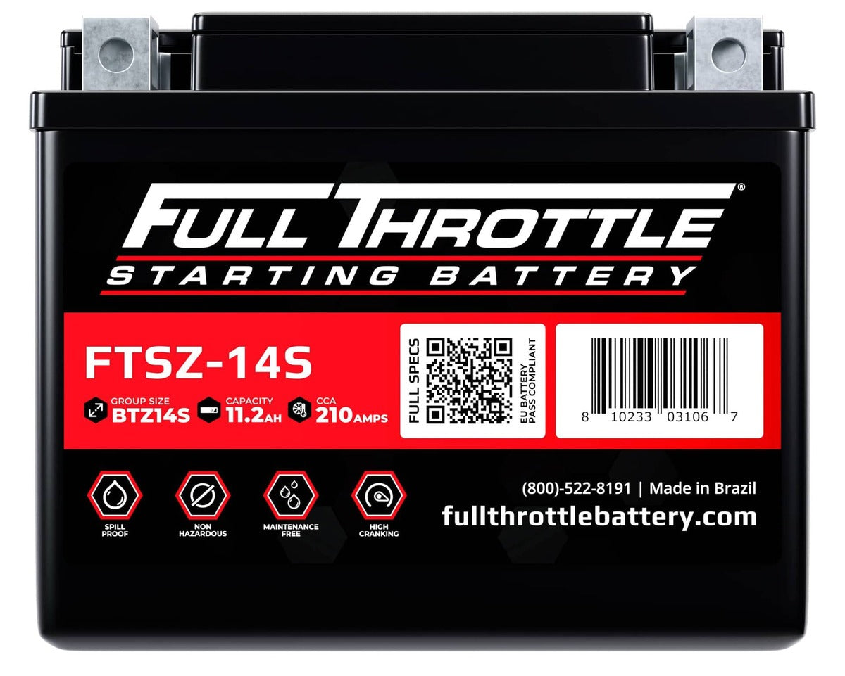 Full Throttle Starting Series High Performance AGM Battery - FTSZ-14S