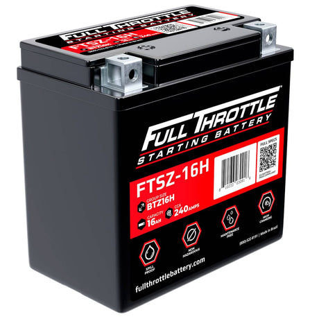 Full Throttle Starting Series High Performance AGM Battery - FTSZ-16H