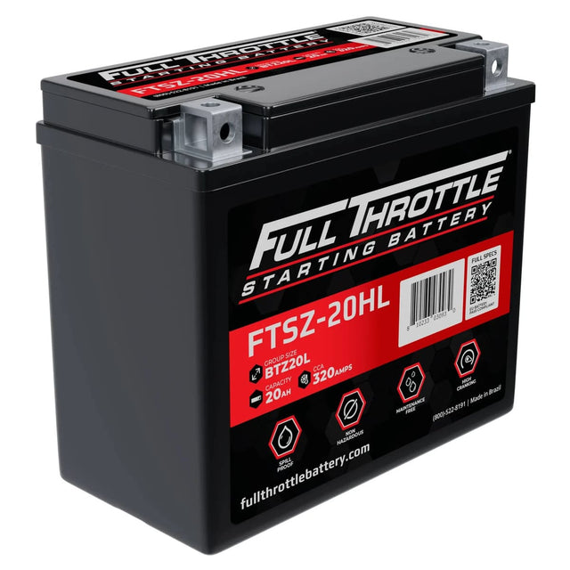 Full Throttle Starting Series High Performance AGM Battery - FTSZ-20HL