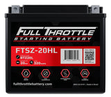Full Throttle Starting Series High Performance AGM Battery - FTSZ-20HL