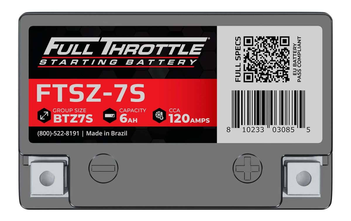 Full Throttle Starting Series High-Performance AGM Battery - FTSZ-7S