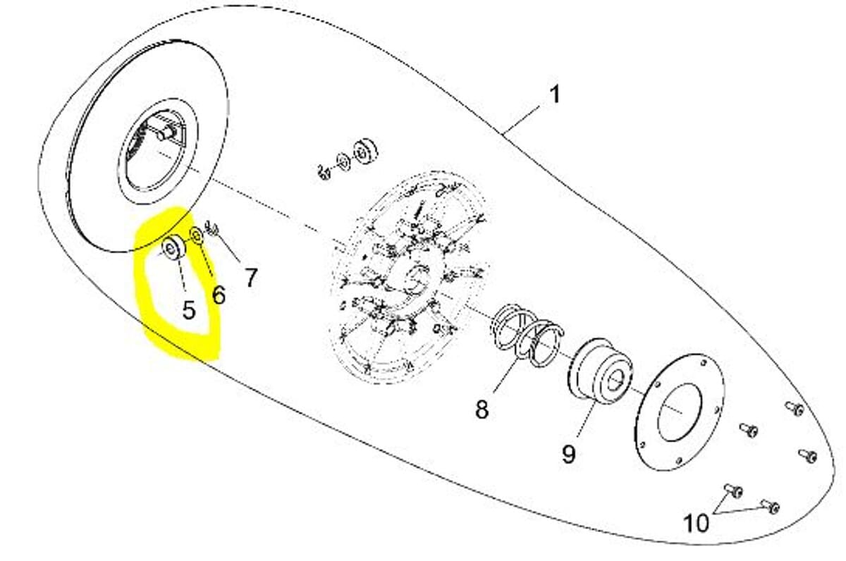 Gilomen Innovations Polaris Ranger Set of Two Diamond Rollers for Rapid Reaction Secondary Clutch