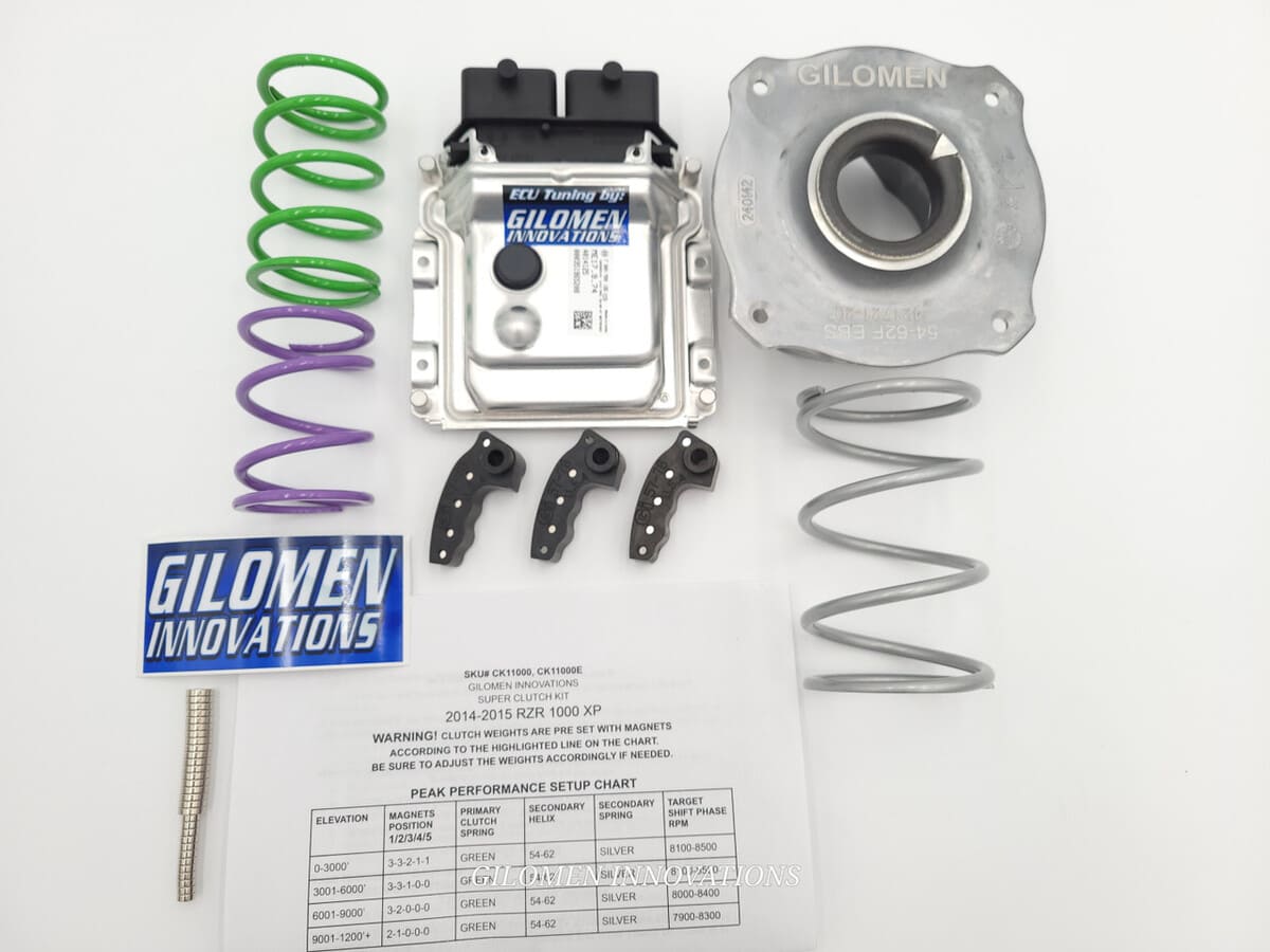Gilomen Innovations Polaris RZR 1000 XP ECU Tune Performance Package Tuning / Clutch Kit