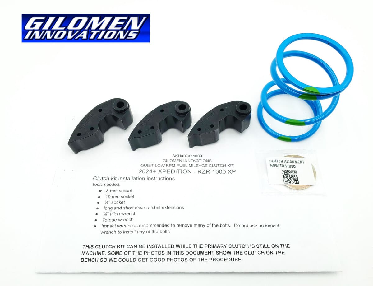 Gilomen Innovations Polaris RZR XP 1000 Low RPM Fuel Mileage Clutch Ki