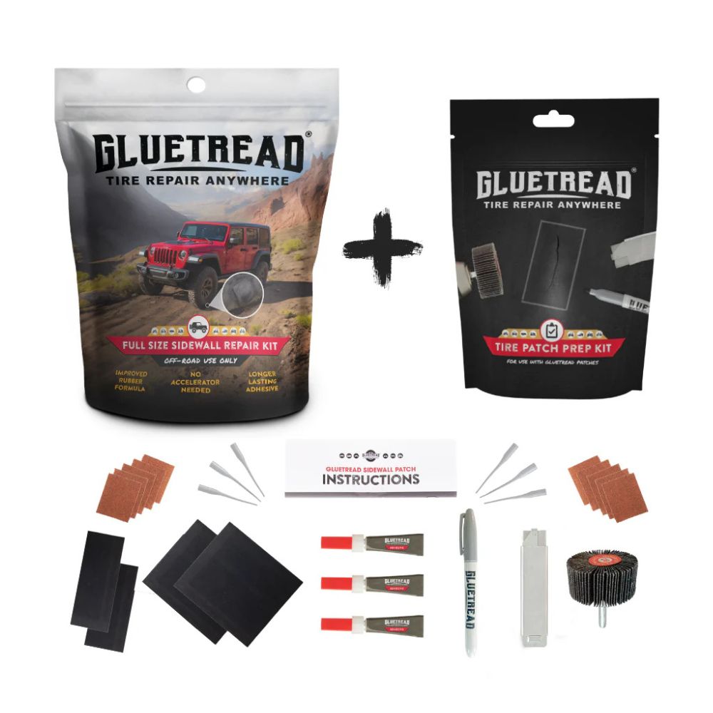 GlueTread Full-Size Sidewall & Prep Kit Bundle
