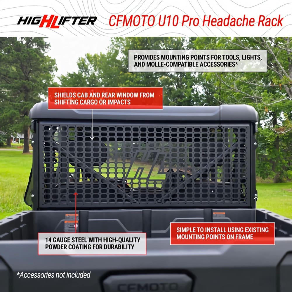 High Lifter '25 CFMotot UForce U10 Pro Headache Rack