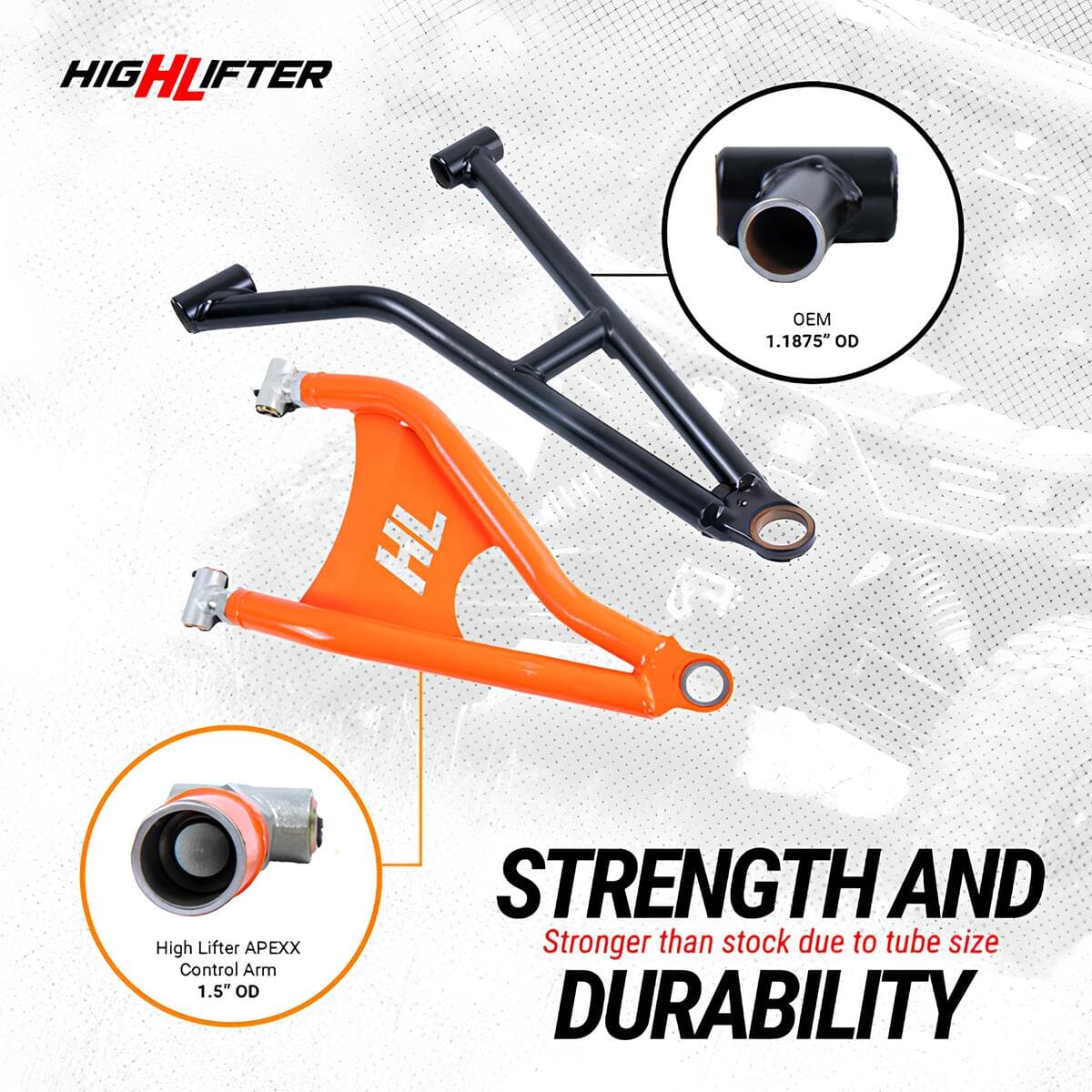 High Lifter Kawasaki Ridge APEXX Upper & Lower Rear Control Arms