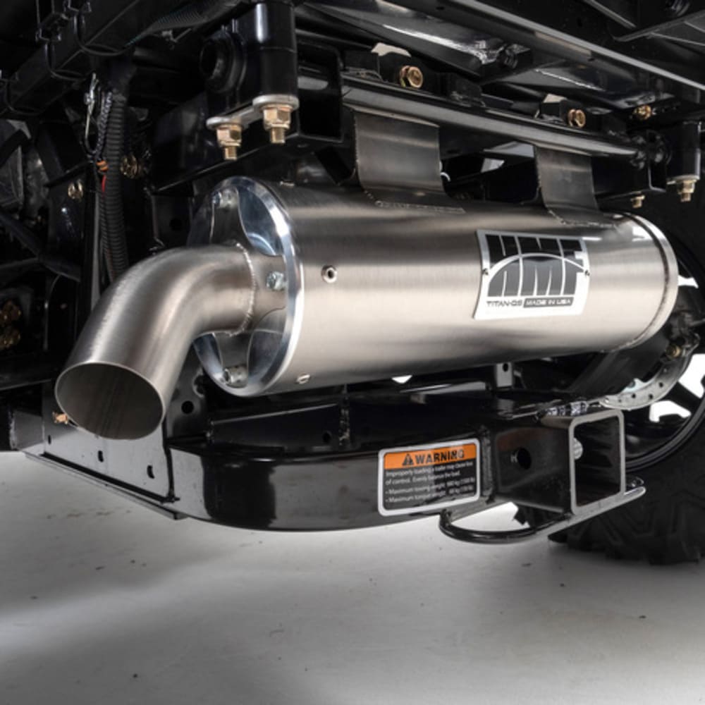 HMF '11-'13 Can-Am Commander 1000 Titan-QS Slip On Exhaust Systems - Blackout