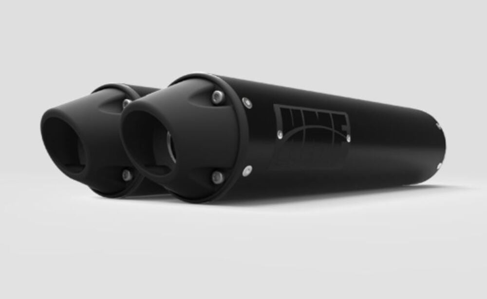 HMF '13-'18 Can-Am Maverick Performance Dual Slip On Exhaust Systems - Blackout