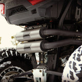 HMF '14 Polaris RZR XP 1000 Performance Dual Full Exhaust Systems - Blackout