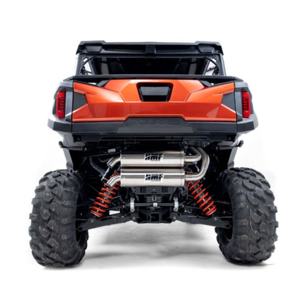 HMF '15-'20 Polaris RZR S 1000 Titan-QS Dual Full Exhaust Systems - Blackout