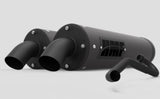 HMF '15-'22 Polaris RZR XP 1000 Titan-QS Dual Full Exhaust Systems - Blackout