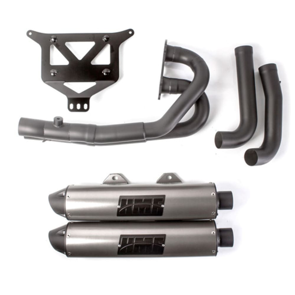 HMF '15-'23 Polaris RZR XP 4 1000 Performance Series Dual Full Exhaust System - Blackout