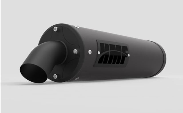 HMF '16-'23 Polaris General Titan-QS Slip On Exhaust Systems - Blackout