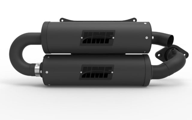 HMF '16-'23 Polaris General Titan-QS Twin Loop Exhaust Systems - Blackout