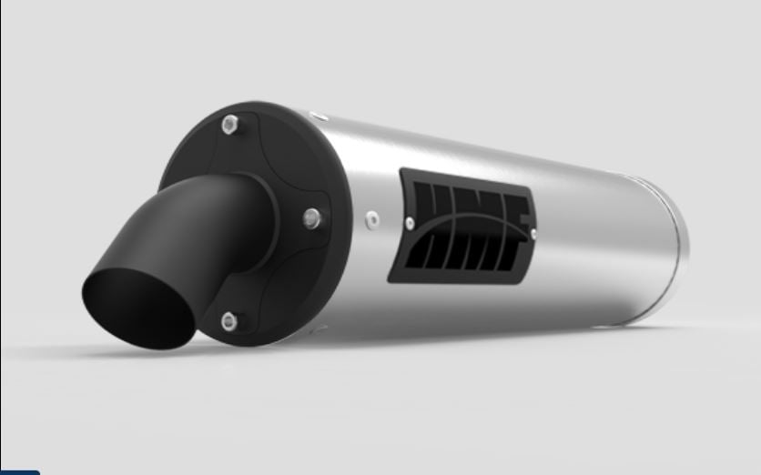 HMF '16-'24 Honda Pioneer 1000 Titan-XL Slip On Exhaust Systems - Blackout