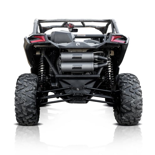 HMF '17-'22 Can-Am Maverick X3 Titan-XL Dual Full (Turbo Back) Exhaust Systems - Blackout