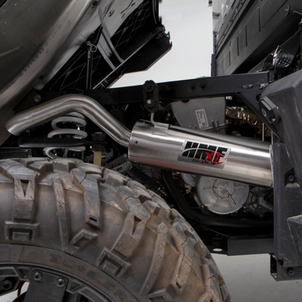 HMF '18-'22 Polaris Ranger XP 1000 Titan-XL Slip On Exhaust Systems - Blackout