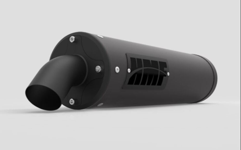 HMF '18-'22 Polaris Ranger XP 1000 Titan-XL Slip On Exhaust Systems - Blackout