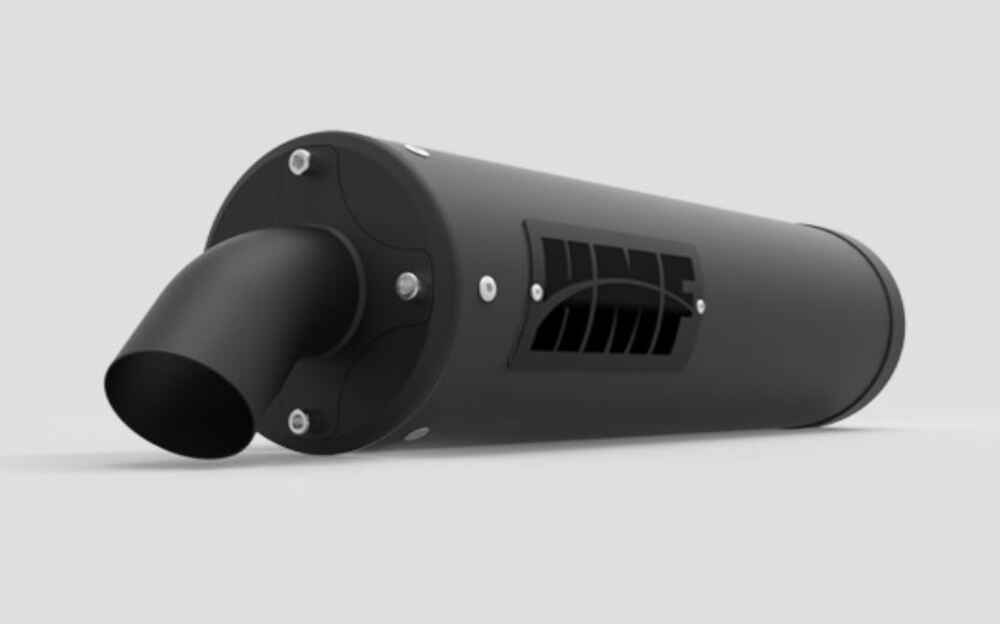 HMF '20-'22 Polaris Ranger 1000 Titan-XL Slip On Exhaust Systems - Blackout