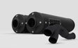 HMF Can-Am Maverick R Big Core Dual Turbo Back Exhaust Systems - BlackOut