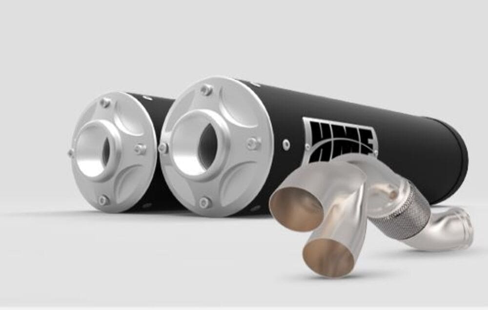 HMF Can-Am Maverick R Big Core Dual Turbo Back Exhaust Systems