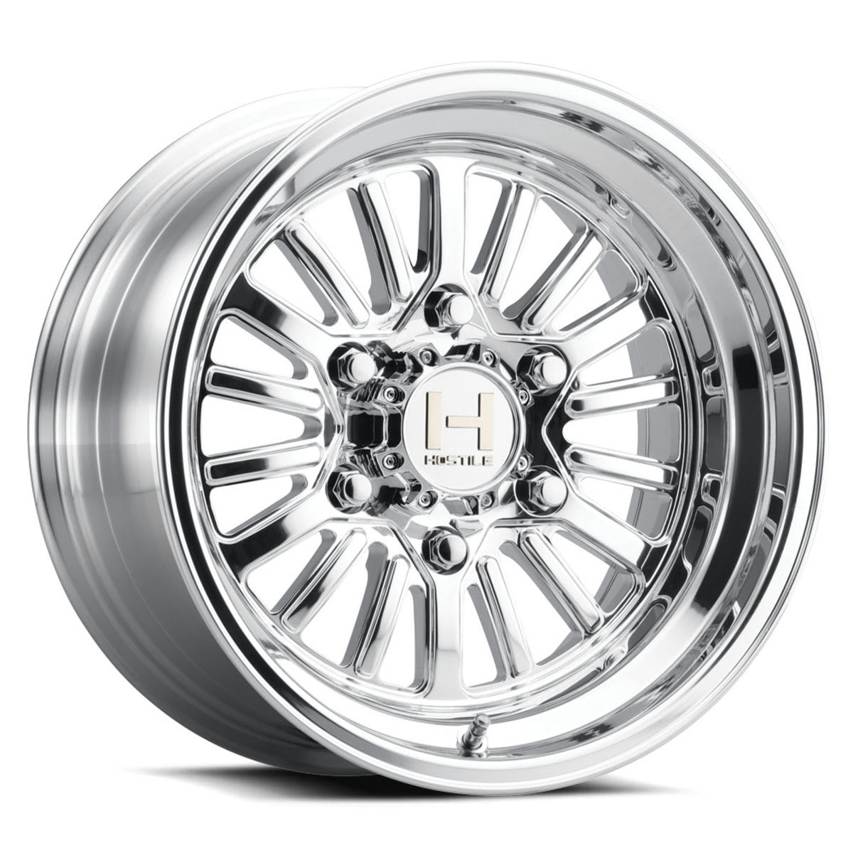 HR☆ Hostile H127 Titan 6 Lug UTV Wheel - Polished