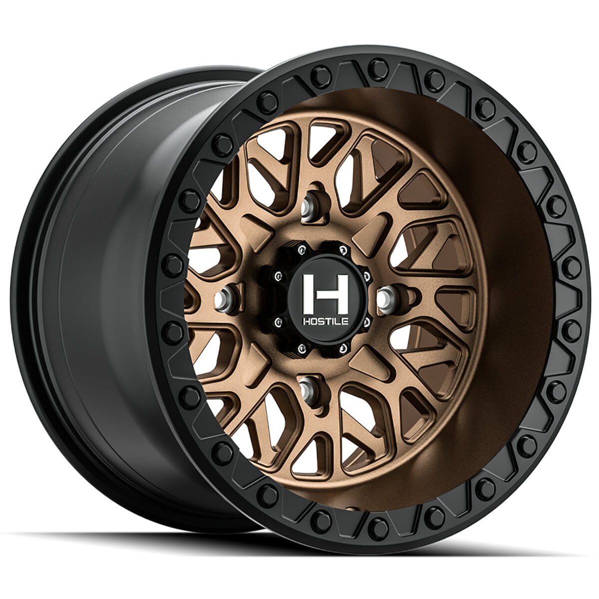 Hostile H133 Glamis 4 Lug UTV Wheel - Matte Bronze