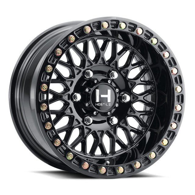 Hostile H201 Jackal 6 Lug Wheel - Gloss Ashpalt