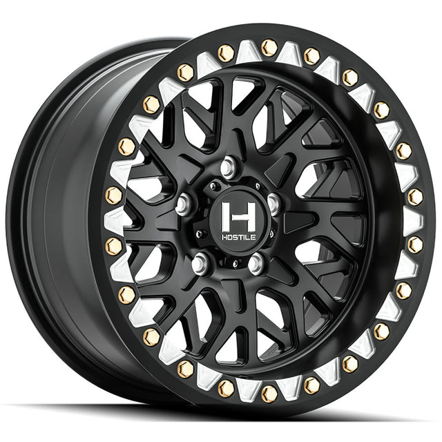 Hostile H333 Glamis 5 Lug Beadlock Wheel - Asphalt