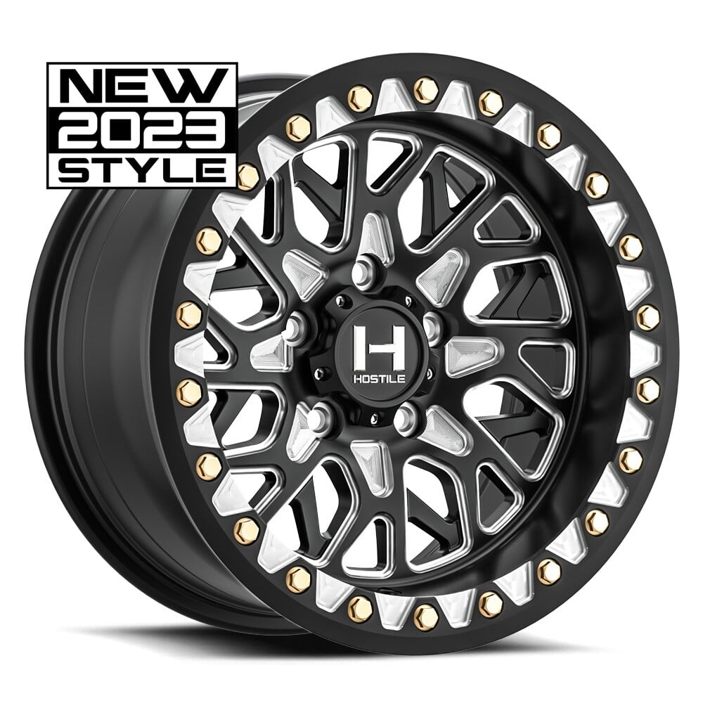 Hostile H333 Glamis Beadlock 5 Lug Wheel - Blade Cut