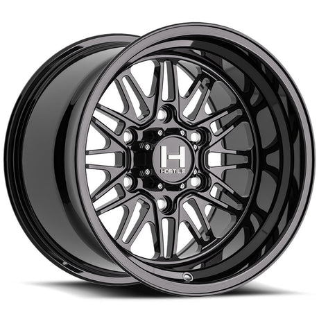 Hostile HF26 Gecko 6 Lug UTV Wheel - Gloss Black