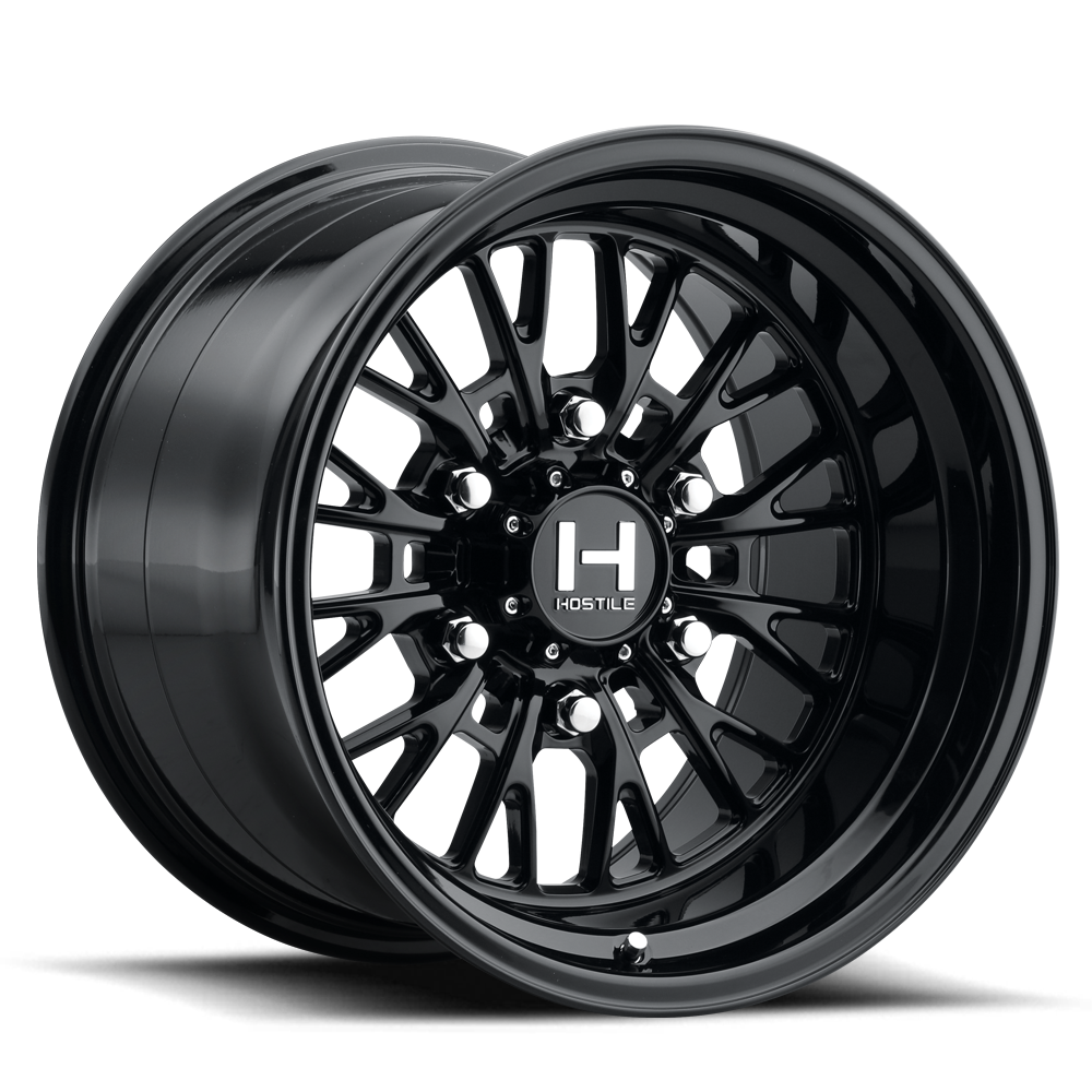 Hostile HF28 Hurricane Wheel - Asphalt (Gloss Black)
