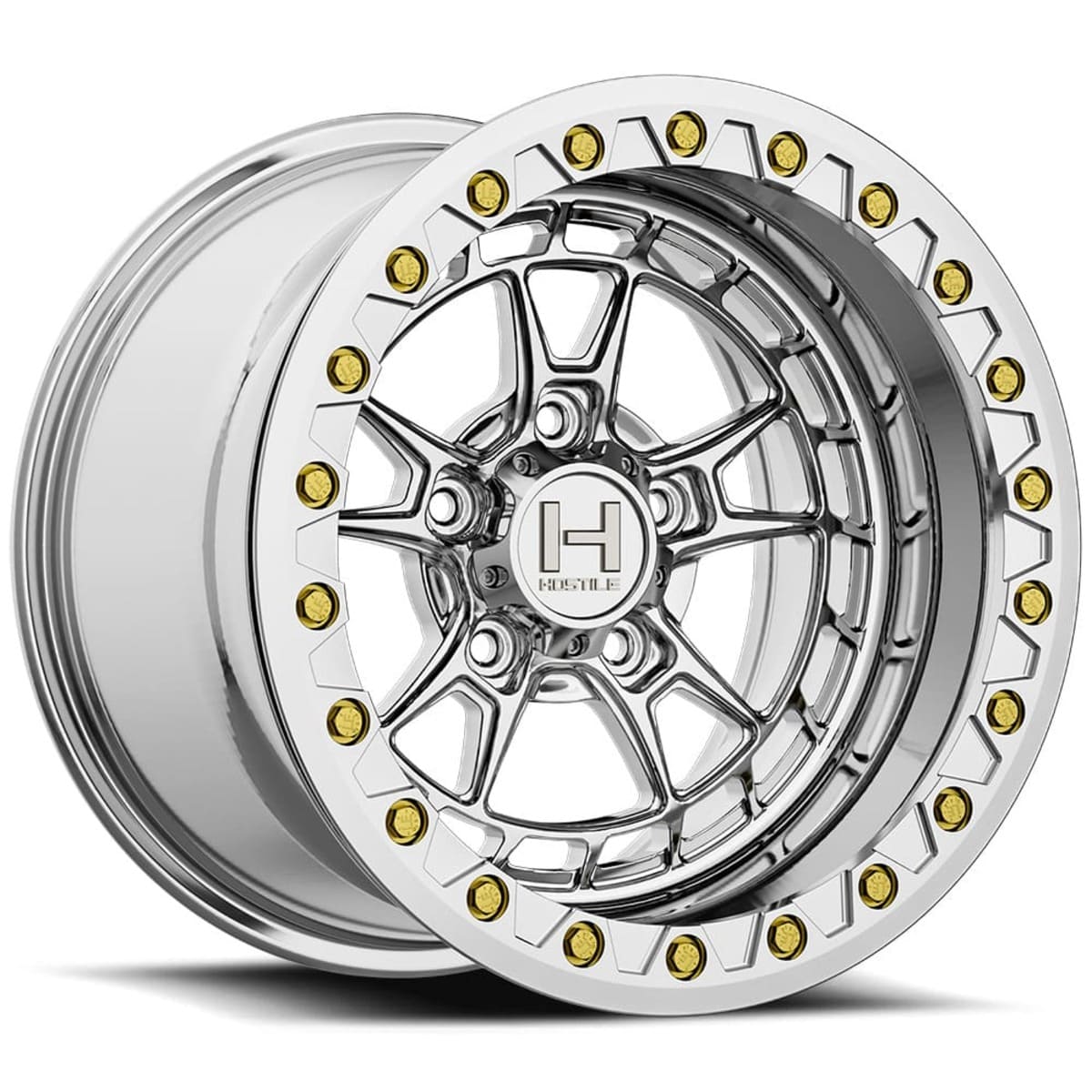 Hostile HF32 Forged Rival Beadlock Wheel - Polished