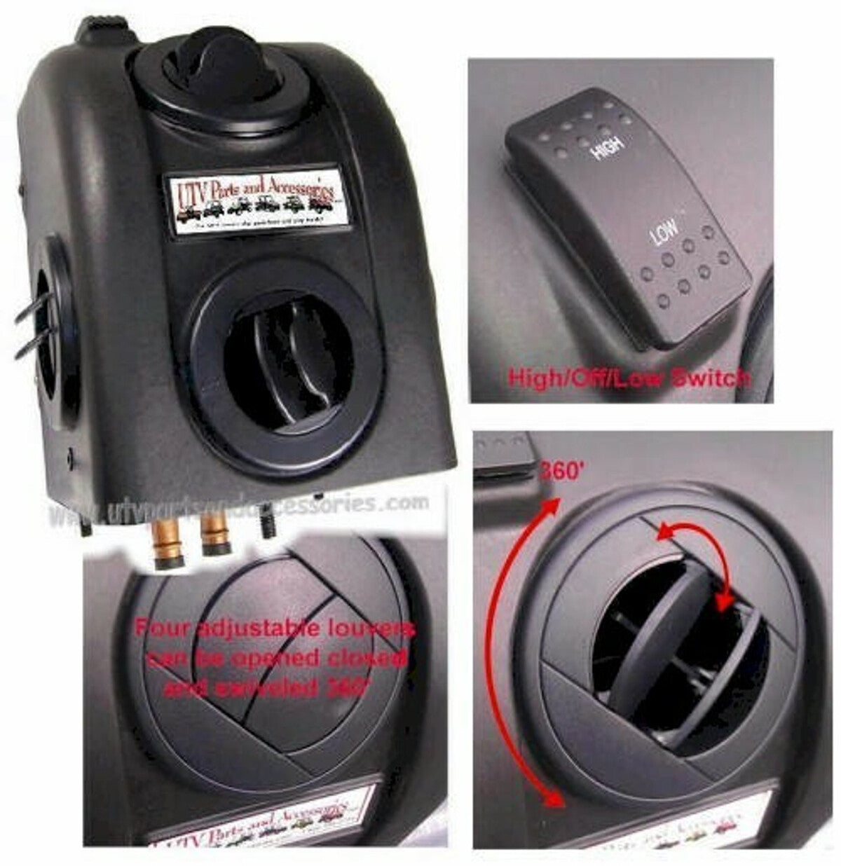 Ice Crusher Heaters Box Replacement 3" Heater Vent (#680.1)