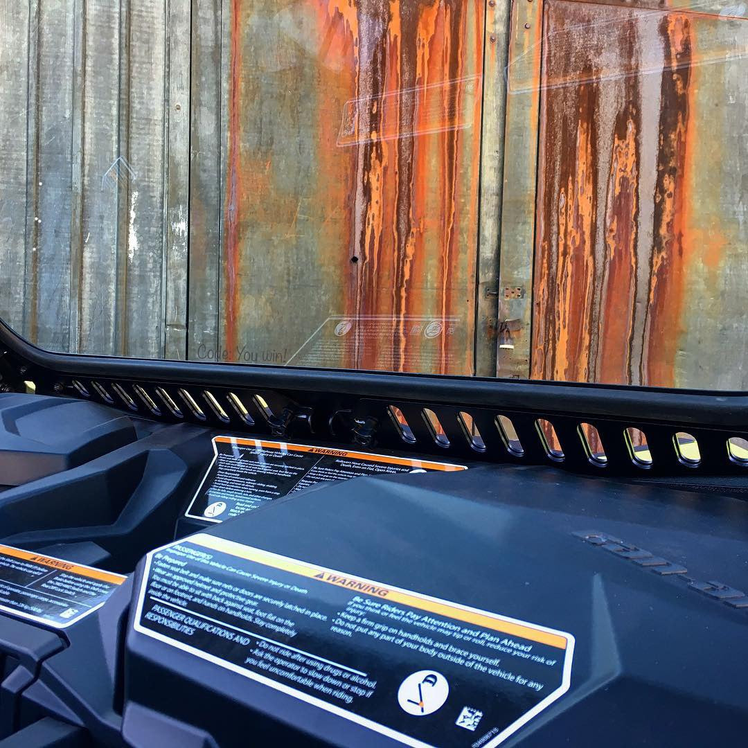 Bent Metal Can-Am Maverick/Commander Vented Glass Windshield