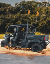 Kemimoto Polaris Ranger UTV Flag Mounts Pro-Fit Cage Whip Light