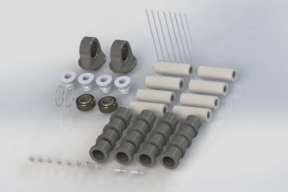 JRI '22+ Polaris RZR Pro S Front Control Arms Rock Kit