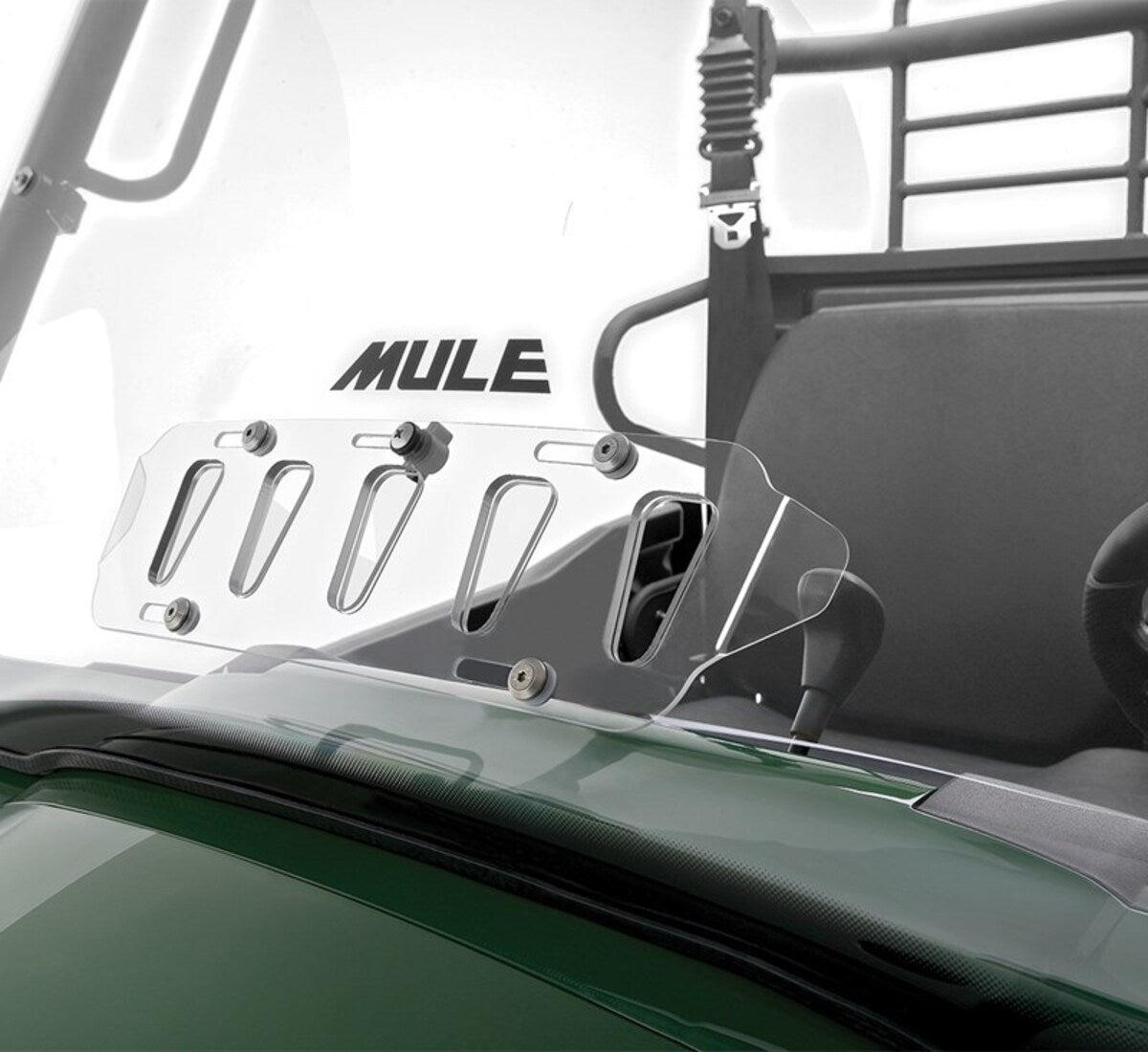 Kawasaki '25 Mule Pro-MX EPS KQR Full Fixed Polycarbonate Windshield