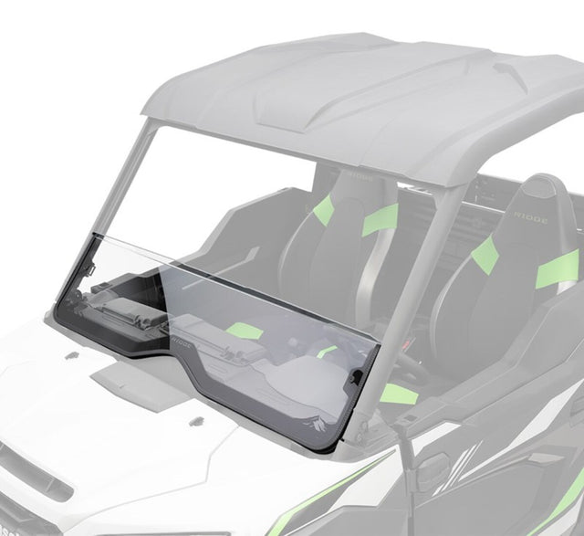 Kawasaki '25 Ridge Crew HVAC KQR Polycarbonate Half Windshield