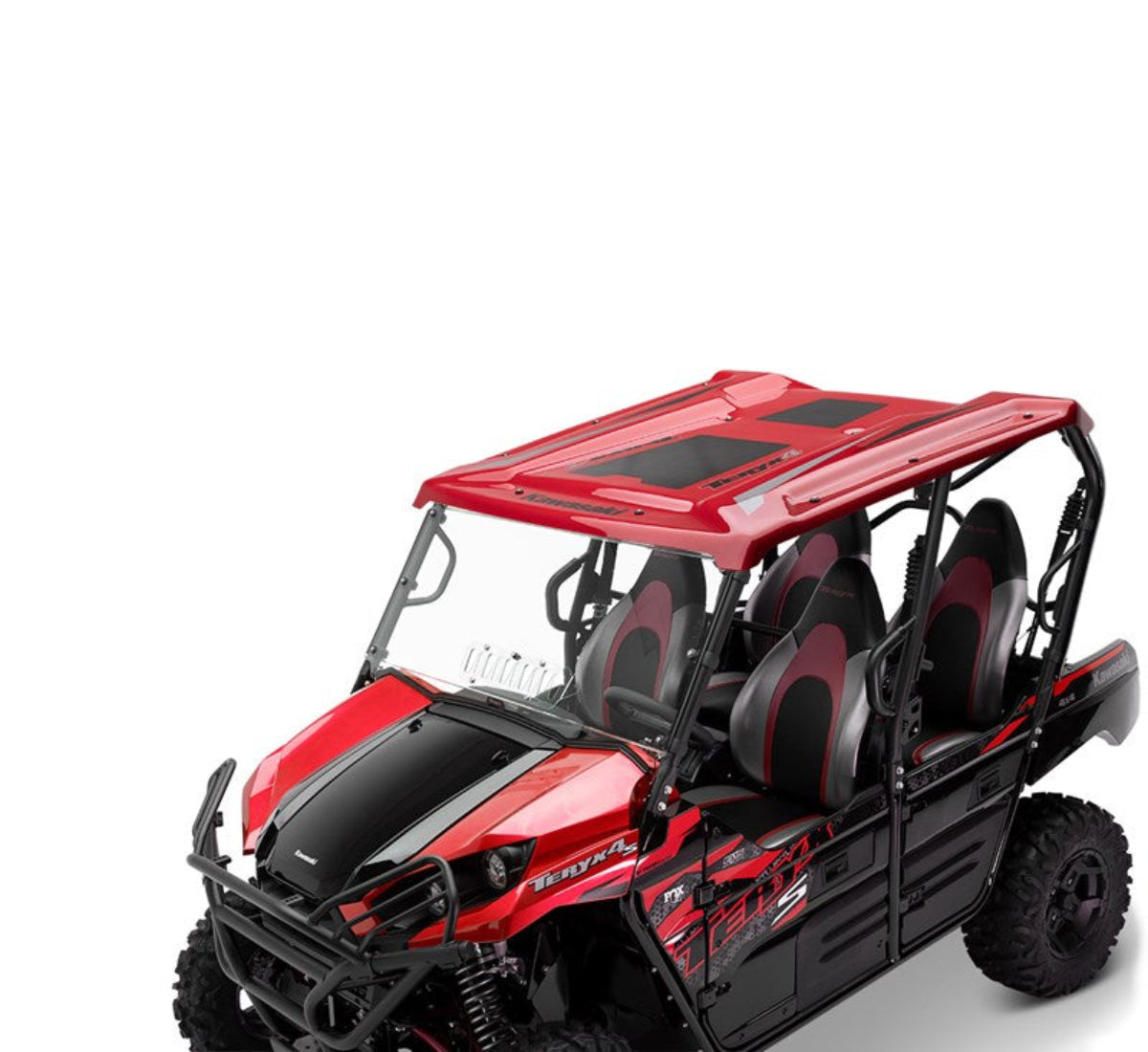 Kawasaki '25 Teryx 4 KQR Red Polycarbonate Roof