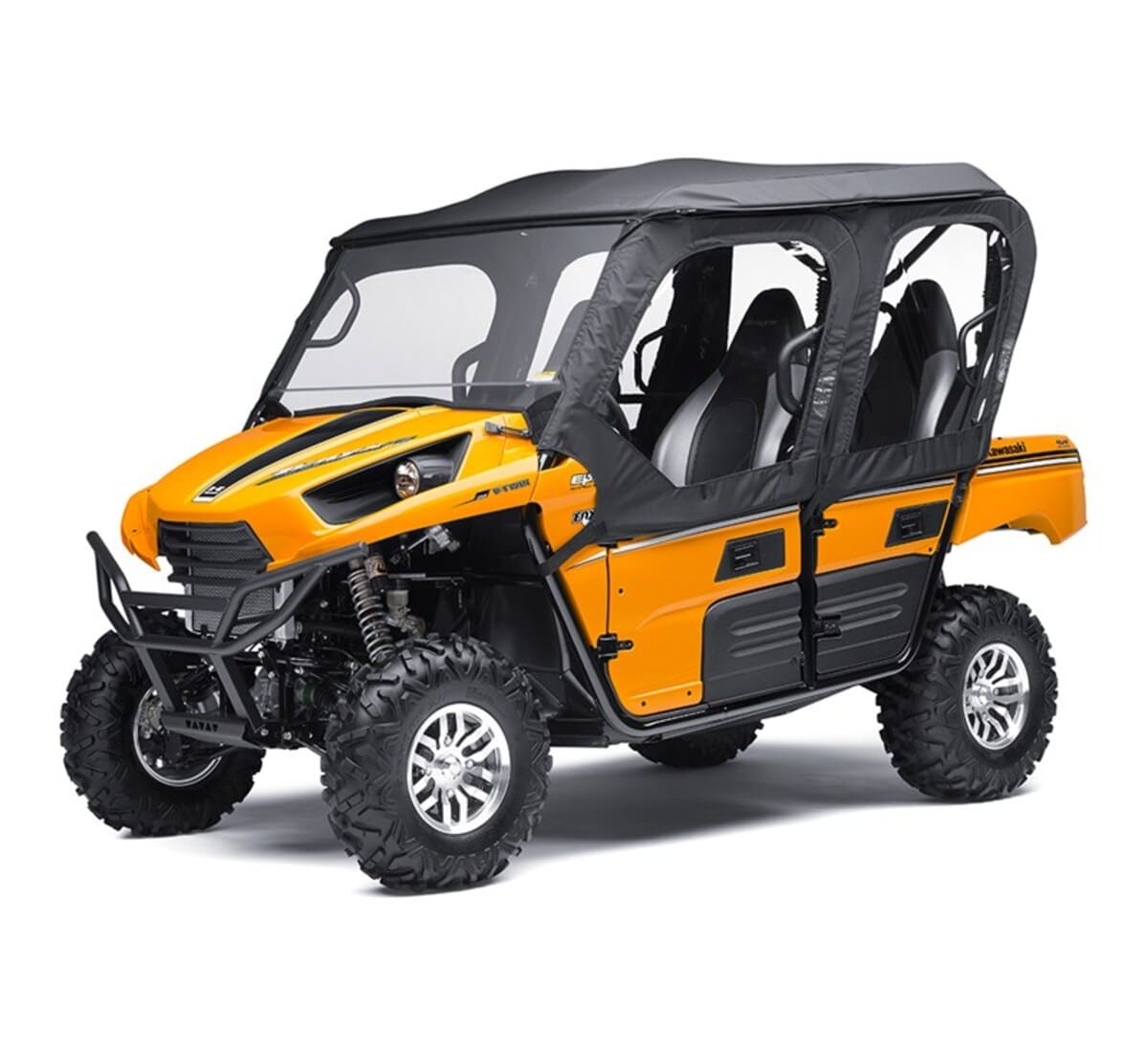 Kawasaki '25 Teryx4 S CAMO Soft Cab Black Enclosure Roof & Back