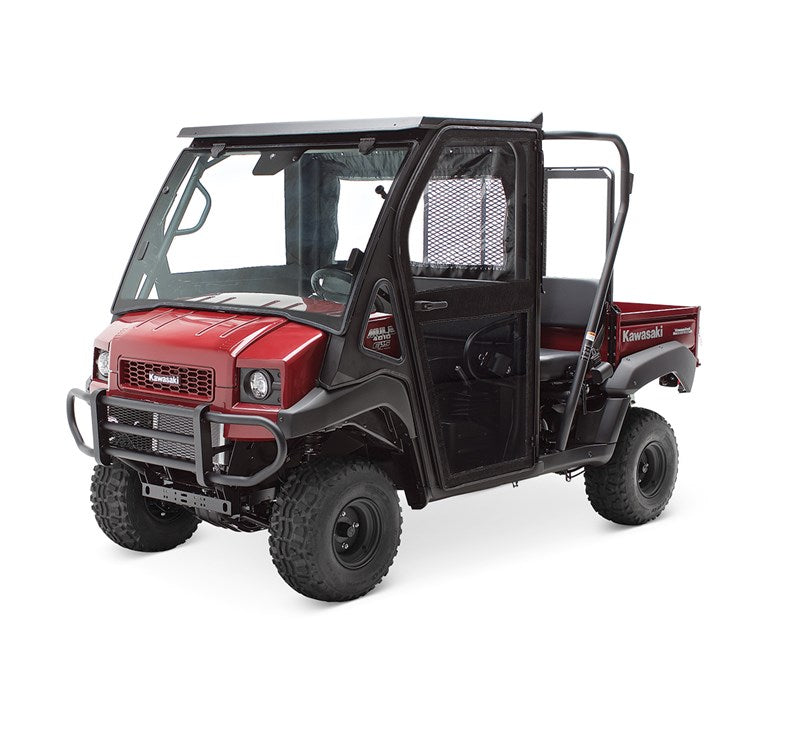 【Tkm】3〜4L 10㎏ Kawasaki '26 Mule 4000 Trans Front Soft Door Set - Super Black