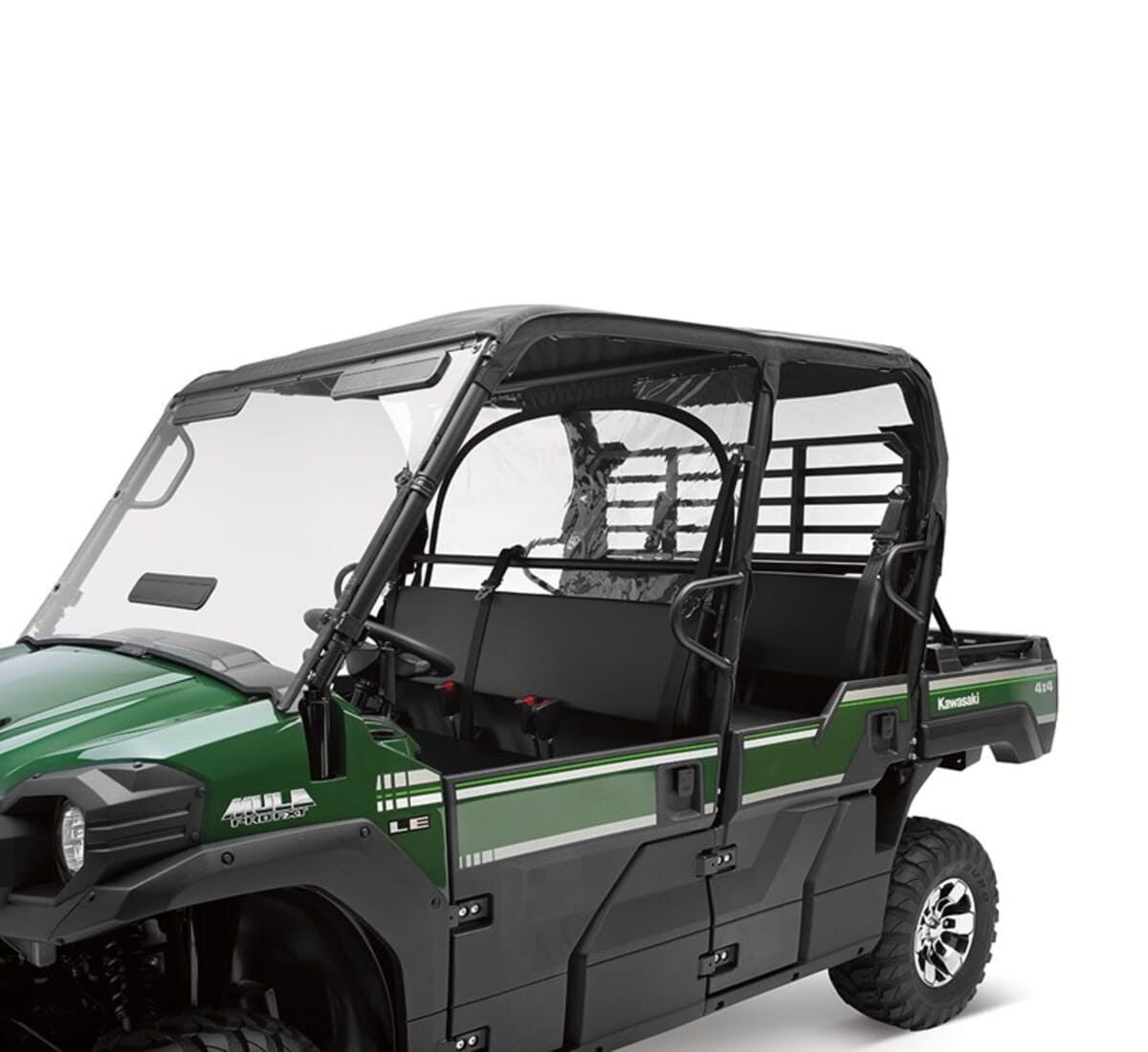 Kawasaki '26 Mule Pro-FXT 1000 LE Camo DXT Soft Cab Enclosure, Roof & Back - Black