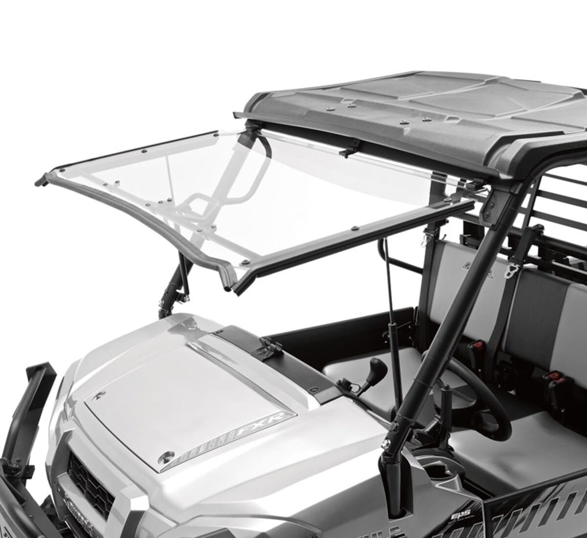 Kawasaki Mule Pro FXR Flip-Up Polycarbonate Windshield