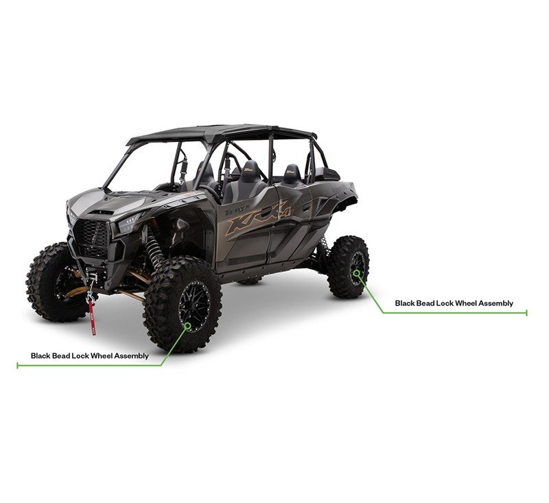 Kawasaki Teryx KRX 1000 Bead Lock Wheel Package - Black