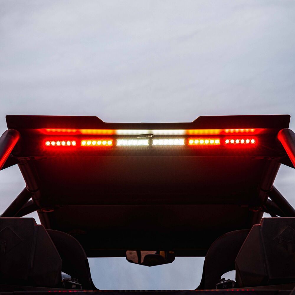 KC HiLiTES '25 Polaris RZR Turbo R Rear-Facing Multi-Function LED Light Chase Bar Kit