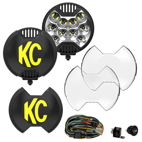 KC HiLiTES SlimLite 6 LED Master Kit - Pair