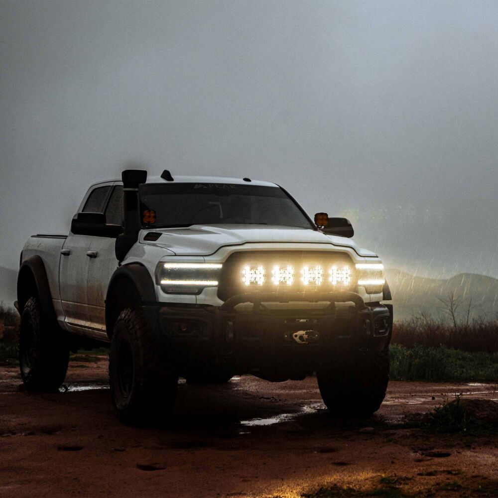 KC HiLiTES SlimLite 8" LED Stone Guard - Black